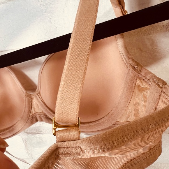 NWT Soma Lightest Lift Lined Demi Underwire Lace Bra 32 B Light Tan Nude #0302 - Picture 6 of 14